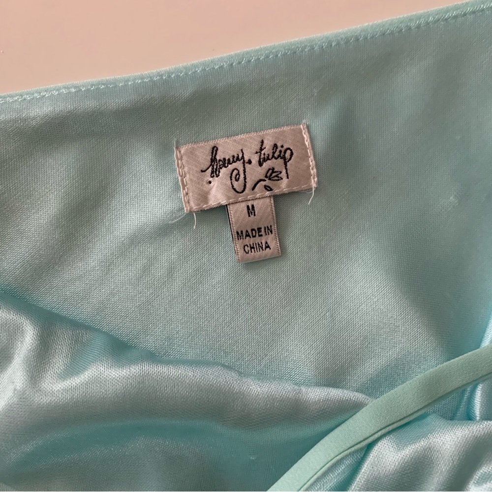 Honey Tulip slip dress blue size medium - Picture 3 of 8